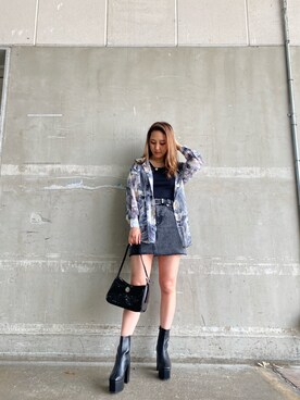 髙田真生さん(レディース・163cm)の春コーディネート