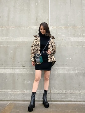 髙田真生さん(レディース・163cm)の秋コーディネート