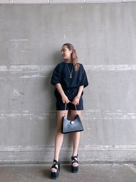 髙田真生さん（レディース・163cm）の春コーディネート