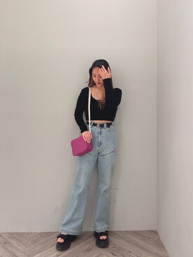 髙田真生さん（レディース・163cm）の春コーディネート