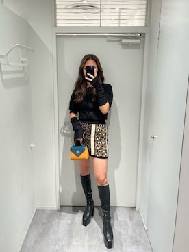 髙田真生さん（レディース・163cm）の秋コーディネート