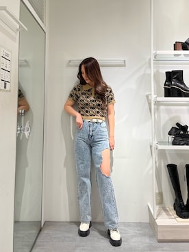 髙田真生さん(レディース・163cm)の春コーディネート