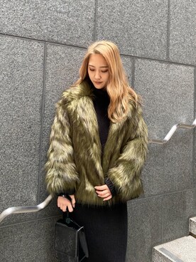 髙田真生さん（レディース・163cm）の冬コーディネート