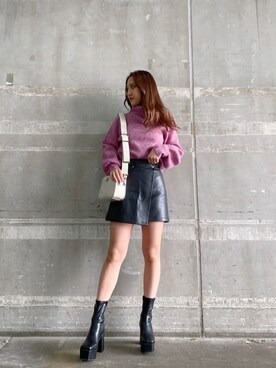 髙田真生さん（レディース・163cm）の秋コーディネート