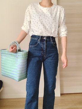 「LASHIKU（ラシク）のアイテム」を使った、onuku1103さん（レディース・154cm）の夏コーディネート
