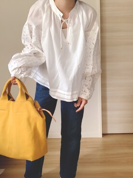 「PURのアイテム」を使った、onuku1103さん（レディース・154cm）の春コーディネート