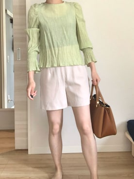 「LASHIKU（ラシク）のアイテム」を使った、onuku1103さん（レディース・154cm）の夏コーディネート