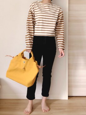 「PURのアイテム」を使った、onuku1103さん（レディース・154cm）の春コーディネート