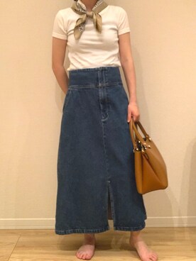 「I am I （アイアムアイ）のアイテム（トップス）」を使った、onuku1103さん（レディース・154cm）の春コーディネート