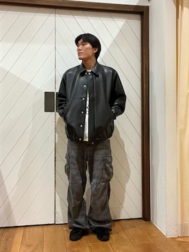 今村秀さん（メンズ・178cm）の秋コーディネート