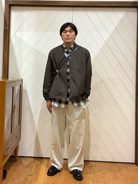 「URBAN RESEARCH DOORS（アーバンリサーチドアーズ）のアイテム」を使った、今村秀さん（メンズ・178cm）の秋コーディネート