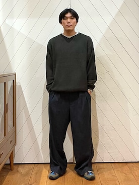 今村秀さん（メンズ・178cm）の秋コーディネート