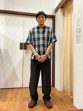 「アイテム（パンツ）」を使った、今村秀さん（メンズ・178cm・20代）の夏コーディネート