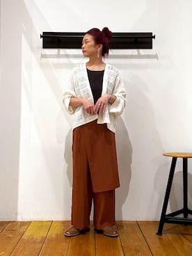 「FORK&SPOON（フォークアンドスプーン）のアイテム」を使った、kazueさん（レディース・158cm）の春コーディネート