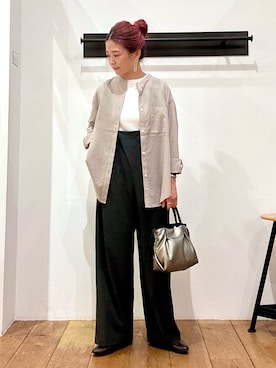 「URBAN RESEARCH DOORS（アーバンリサーチドアーズ）のアイテム（オールインワン・サロペット）」を使った、kazueさん（レディース・158cm）の夏コーディネート