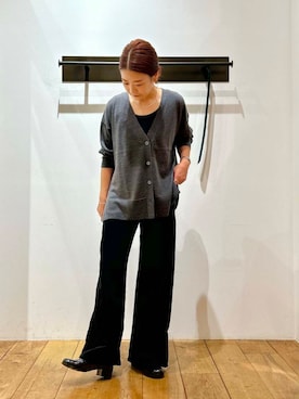 「アイテム（レインシューズ）」を使った、kazueさん（レディース・158cm）の秋コーディネート