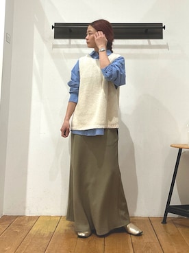 「かぐれ（カグレ）のアイテム」を使った、kazueさん（レディース・158cm）の春コーディネート