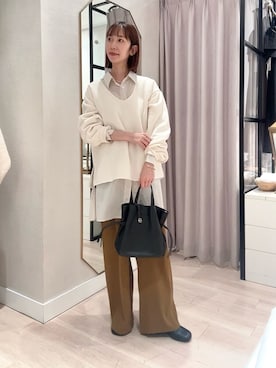 「アイテム（チョーカー）」を使った、chihomakinoさん（レディース・156cm）の秋コーディネート