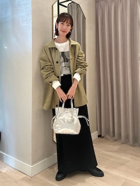 「アイテム（その他アウター）」を使った、chihomakinoさん（レディース・156cm）の秋コーディネート
