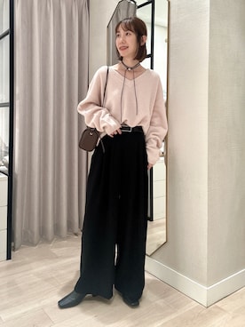 「アイテム（チョーカー）」を使った、chihomakinoさん（レディース・156cm）の秋コーディネート