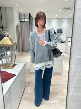 「アイテム（チョーカー）」を使った、chihomakinoさん（レディース・156cm）の冬コーディネート