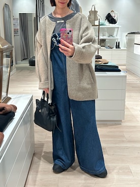 「アイテム（オールインワン・サロペット）」を使った、chihomakinoさん（レディース・156cm）の秋コーディネート