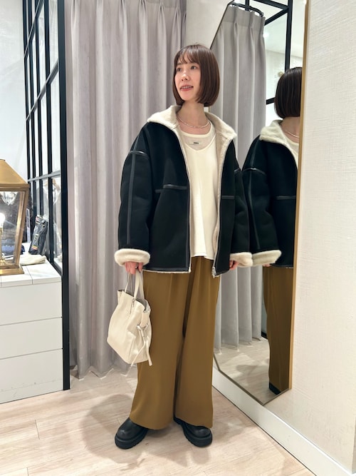 フェイクムートンショートコート（ムートンコート）｜Omekashi