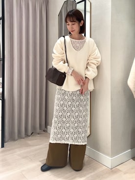 「アイテム（ワンピース）」を使った、chihomakinoさん（レディース・156cm）の秋コーディネート