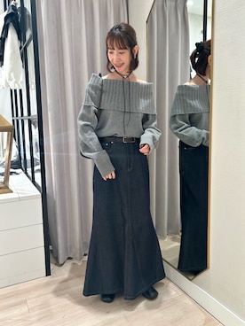 「アイテム（チョーカー）」を使った、chihomakinoさん（レディース・156cm）の秋コーディネート