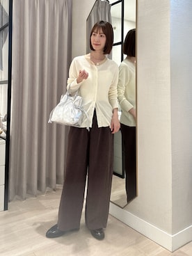 「Omekashi（オメカシ）のアイテム」を使った、chihomakinoさん（レディース・156cm）の春コーディネート