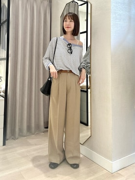 「Omekashi（オメカシ）のアイテム」を使った、chihomakinoさん（レディース・156cm）の春コーディネート