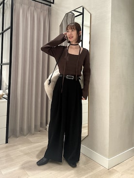 「アイテム（バックパック/リュック）」を使った、chihomakinoさん（レディース・156cm）の秋コーディネート