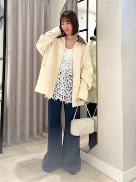 「Omekashi（オメカシ）のアイテム」を使った、chihomakinoさん（レディース・156cm）の春コーディネート