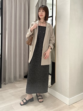 「Omekashi（オメカシ）のアイテム」を使った、chihomakinoさん（レディース・156cm）の春コーディネート