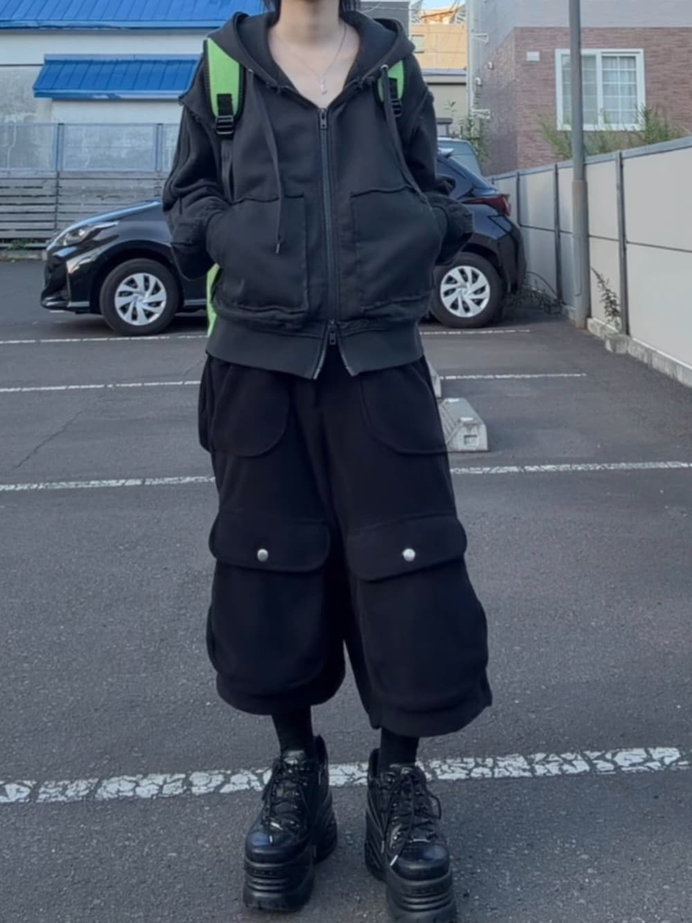 a2o】パイルワイドカーゴショーツを使った人気ファッション