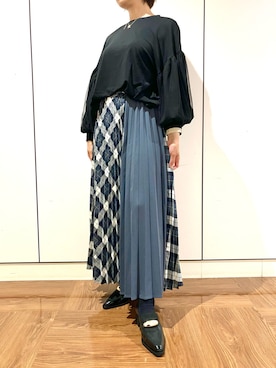 「HIMIKO（ヒミコ）のアイテム」を使った、卑弥呼　阪急博多店さん（レディース・158cm）の秋コーディネート