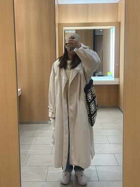 「NIKE（ナイキ）のナイキ エア フォース 1 PLT.AF.ORM ウィメンズシューズ / Nike Air Force 1 PLT.AF.ORM Women's Shoes＜22-29cm 展開＞（スニーカー）」を使った、naさん（レディース・161cm）の冬コーディネート