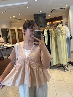 「LOWRYS FARM（ローリーズファーム）のアイテム（ショルダーバッグ）」を使った、tantanさん（レディース・150cm）の夏コーディネート