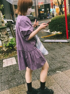 「Chico（チコ）のアイテム（チュニック）」を使った、ohir5さん（レディース・161cm）の夏コーディネート