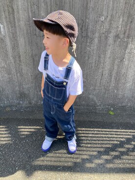 「MAISON SPECIAL（メゾンスペシャル）のアイテム」を使った、rihito★mahatoさん（キッズ・110cm）の夏コーディネート