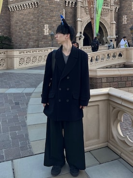 「CALLNE（カルネ）のアイテム」を使った、ゆーだいさん（メンズ・168cm）の冬コーディネート