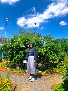 「tk.TAKEO KIKUCHI」｜みなみ✨洋服で人を幸服にする人さん（レディース・157cm）の夏コーディネート