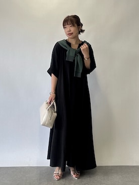 「アイテム（ハンドバッグ）」を使った、まっしーさん（レディース・157cm）の夏コーディネート