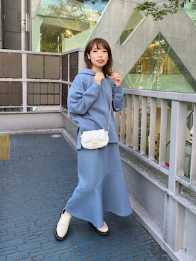 「ダンボール素材」｜「アイテム（ワンピース/ドレス）」を使った、まっしーさん（レディース・155cm）の秋コーディネート
