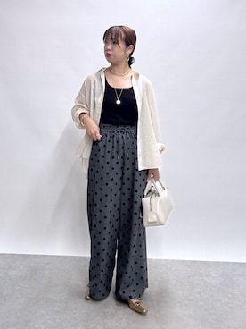「アイテム（チノパンツ）」を使った、まっしーさん（レディース・157cm・20代）の夏コーディネート
