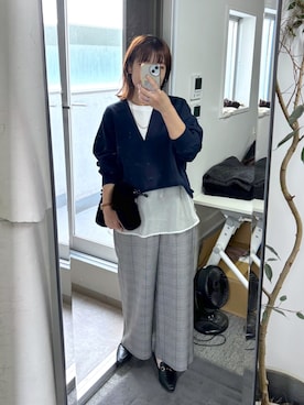 「アイテム（スラックス）」を使った、まっしーさん（レディース・157cm・20代）の夏コーディネート