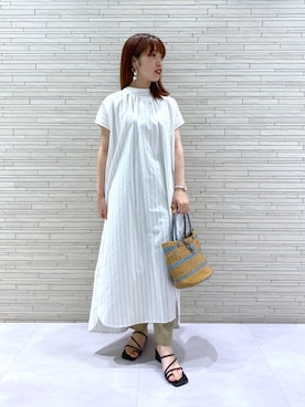 「アイテム（イヤリング）」を使った、まっしーさん（レディース・155cm・20代）の夏コーディネート