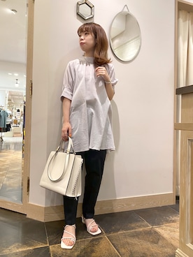 「アイテム（イヤリング）」を使った、まっしーさん（レディース・155cm・20代）の夏コーディネート