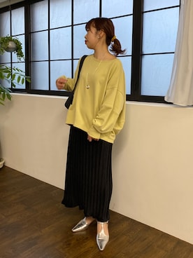 「T字ストラップ」｜まっしーさん（レディース・157cm）の冬コーディネート