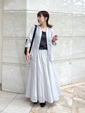 「kakatoo（カカトゥ）のアイテム」を使った、まっしーさん（レディース・157cm）の夏コーディネート